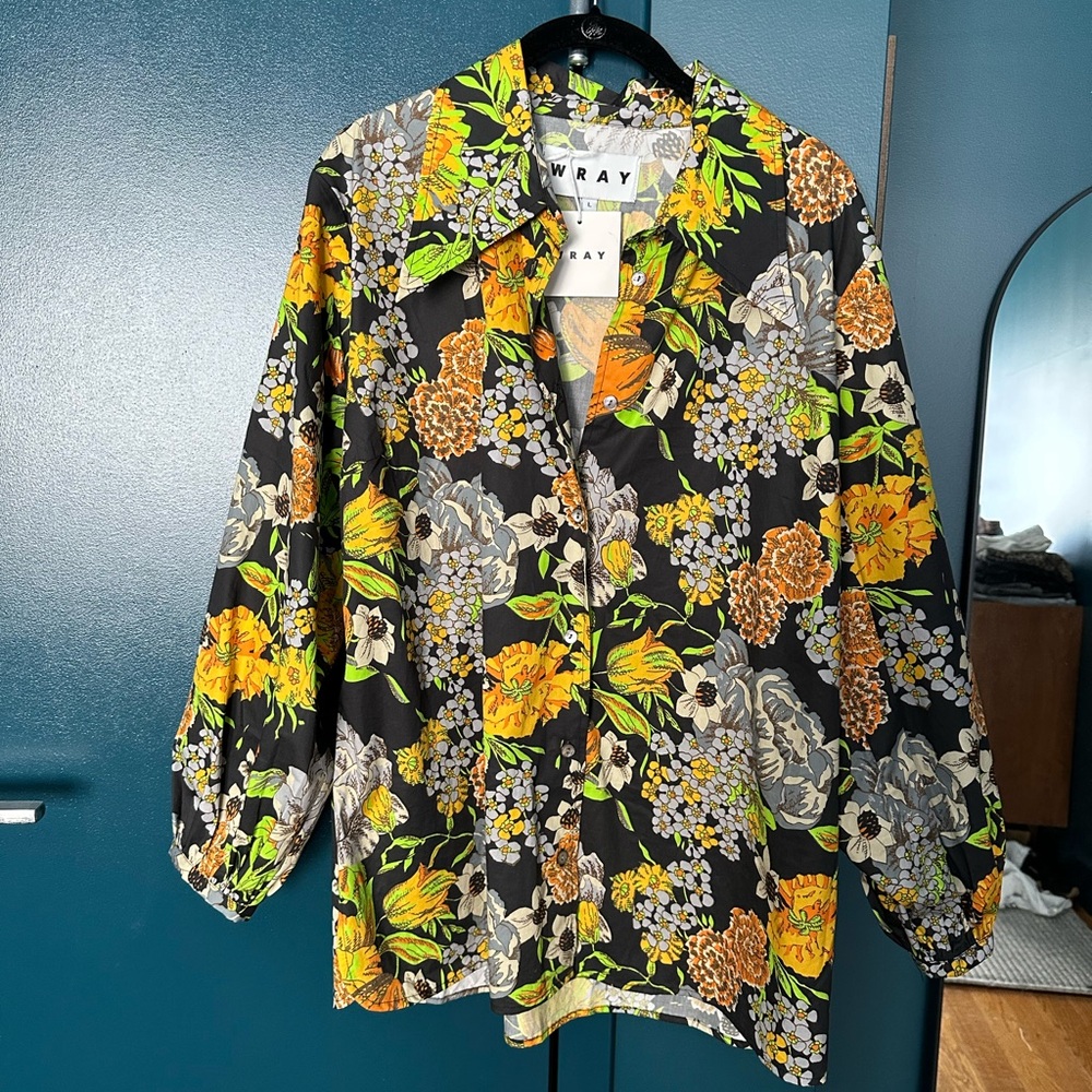 Wray Madison Top in Artichoke Floral Print Women's